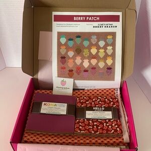 Discontinued Strawberry Quilt Cake Kit Elizabeth Hartman Berry Season R. Kaufman